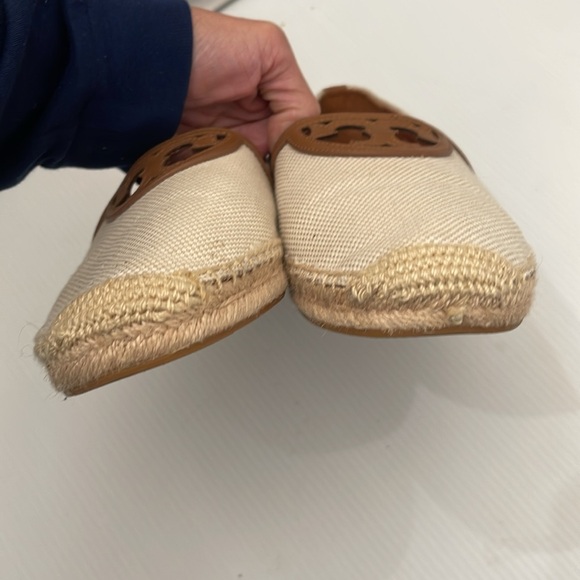 Tory Burch Cream and Brown loafers - Picture 9 of 15
